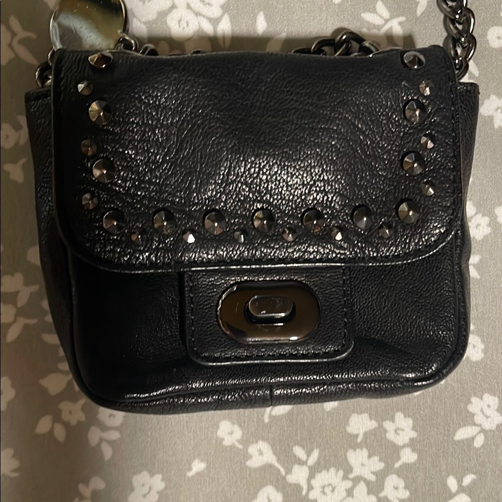 Banana Republic y2k Black Studded Leather Bag